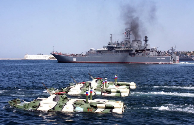 Работа российских моряков в Сирии