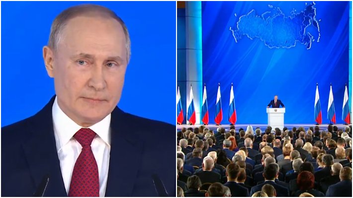 Выступление В. Путина. Послание Федеральному собранию